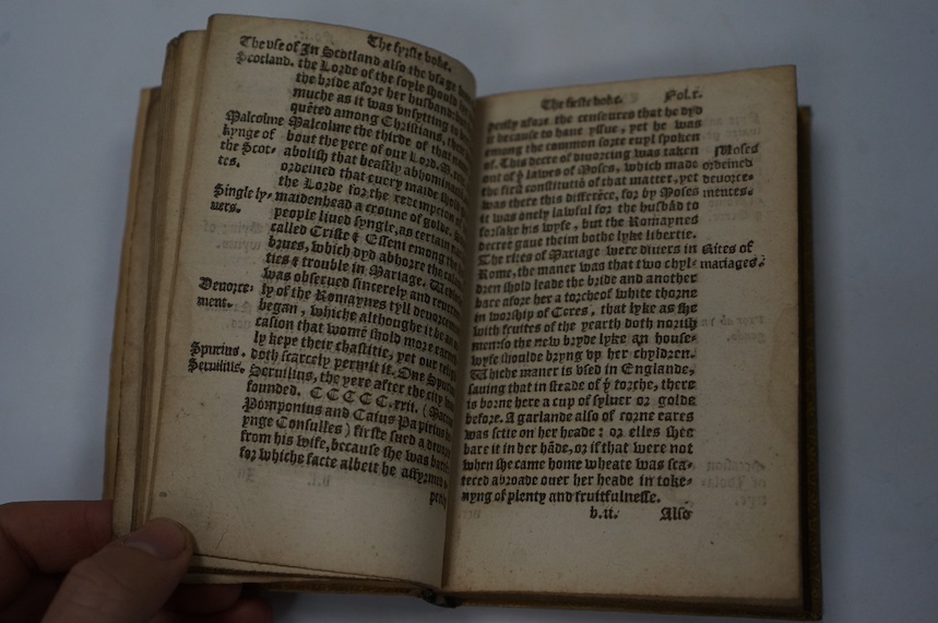 [Polydore Vergil]. (De Inventoribus Rerum). An Abridgemente of the Notable Worke of Polydore Virgile. Conteining the deuisers and fyrste fynders onte aswell (sic) of antyquities, artes, ministeries ... as of the rites, a